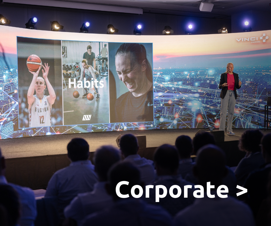 Ann Wauters geeft een keynote voor een bedrijf